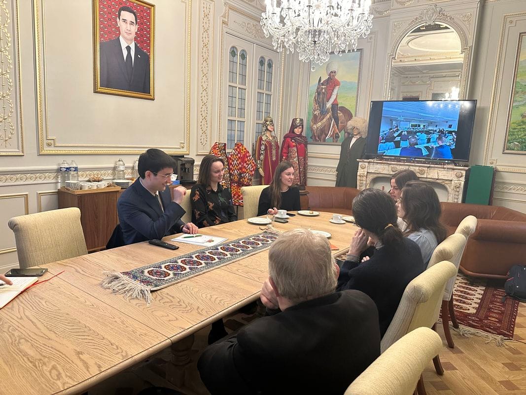 The Ambassador of Turkmenistan to Belgium shared public diplomacy strategies with European students