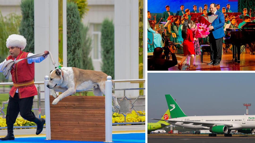 В Туркменистане определили самого отважного алабая, опубликовано обновлённое расписание полётов из Москвы в Туркменбаши, концерт «Музыка, душа, кино!» пройдёт в Ашхабаде