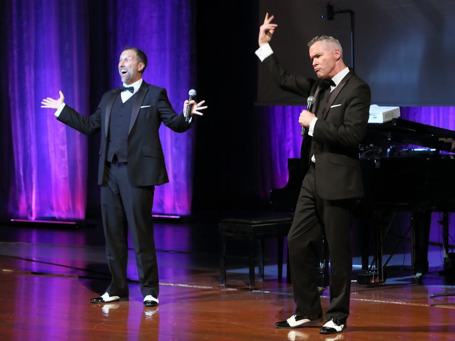 The eccentric duo from Germany Pianotainment performed in Ashgabat to a full house