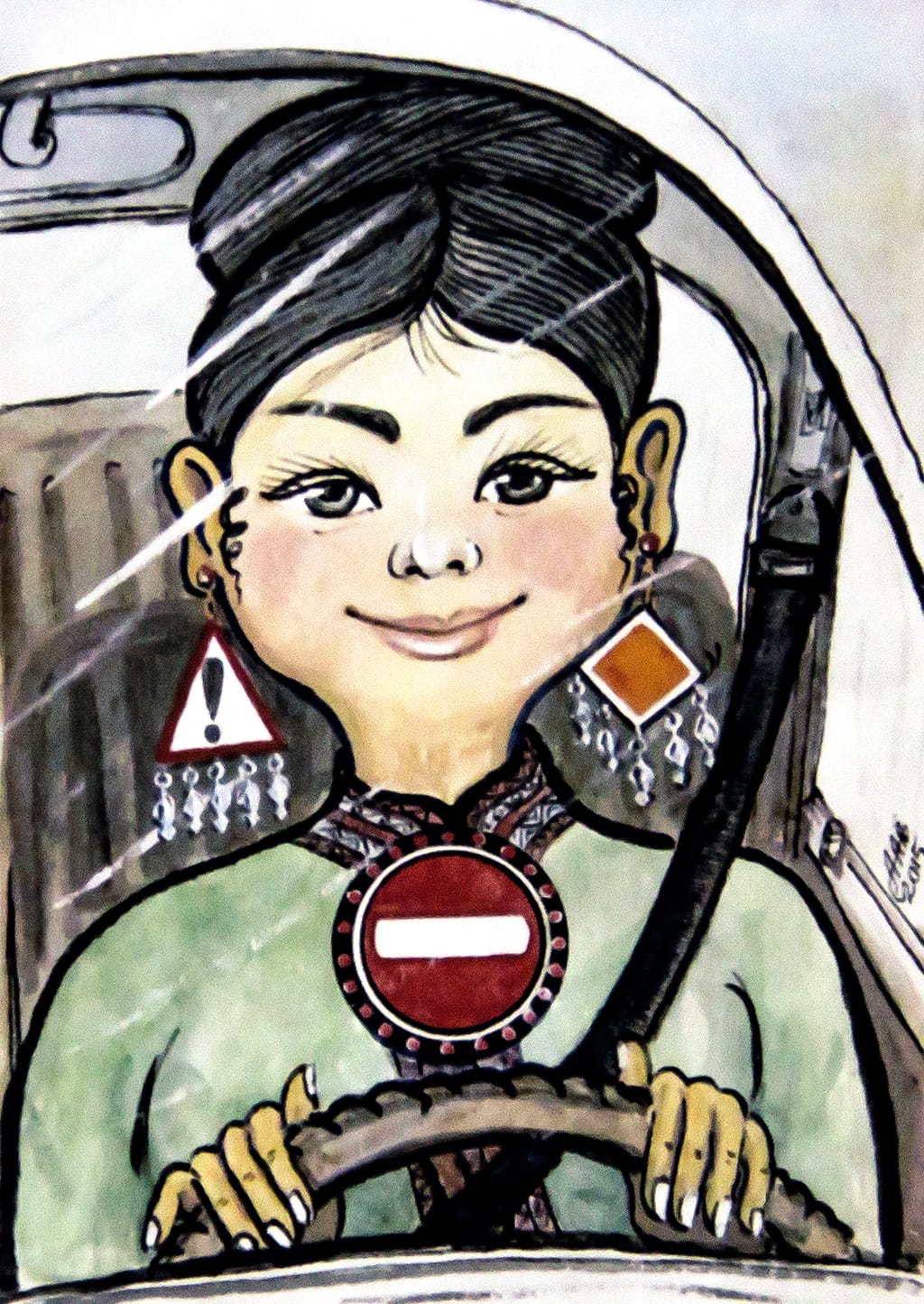 В Ашхабаде первоапрельскую выставку представил самый весёлый художник Туркменистана