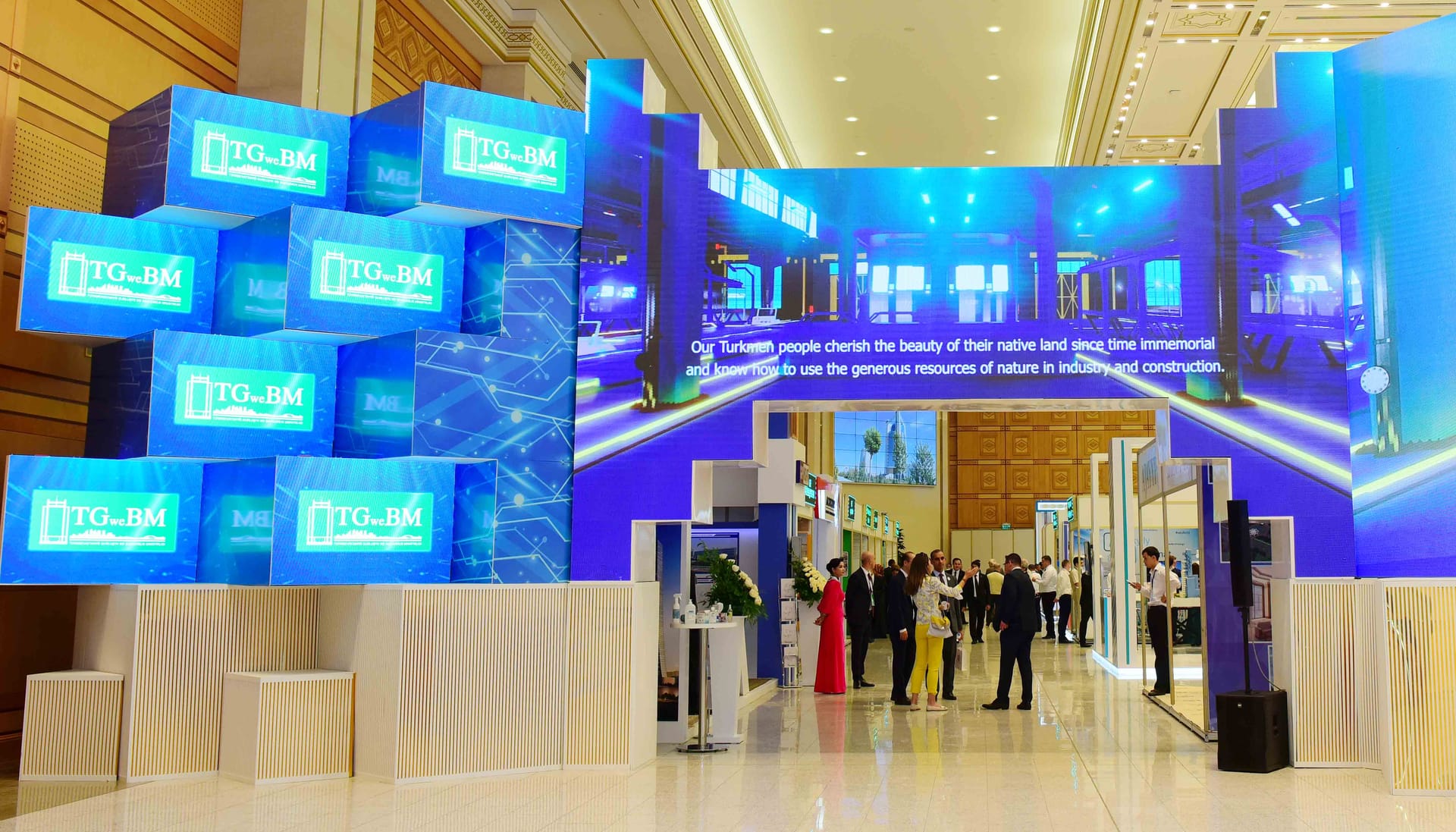 Nearly 130 companies are represented at the opened exhibition of the construction and industrial complex in Ashgabat 