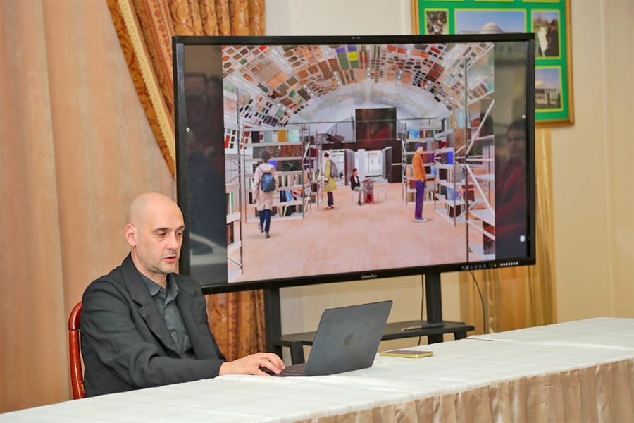 Famous Italian architect shared his experience with Turkmen students