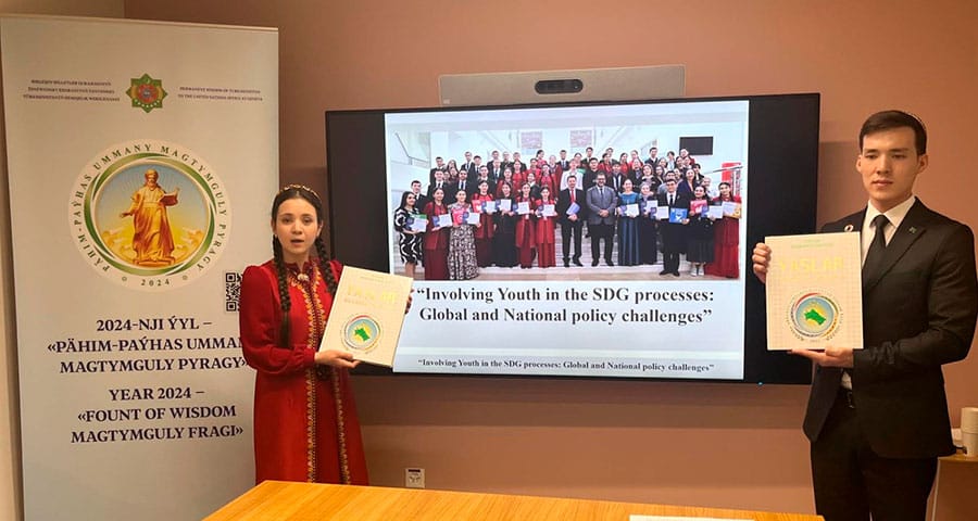In the framework of the UNECE Forum, the delegation of Turkmenistan held an event on youth participation in SDGs