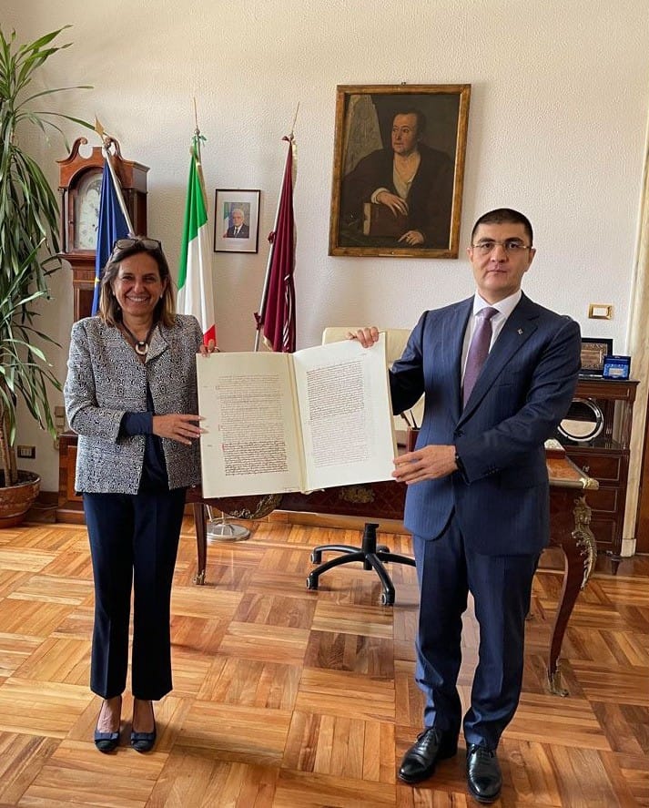 Посол Туркменистана в Италии и ректор Университета Ла Сапьенца обсудили перспективы сотрудничества