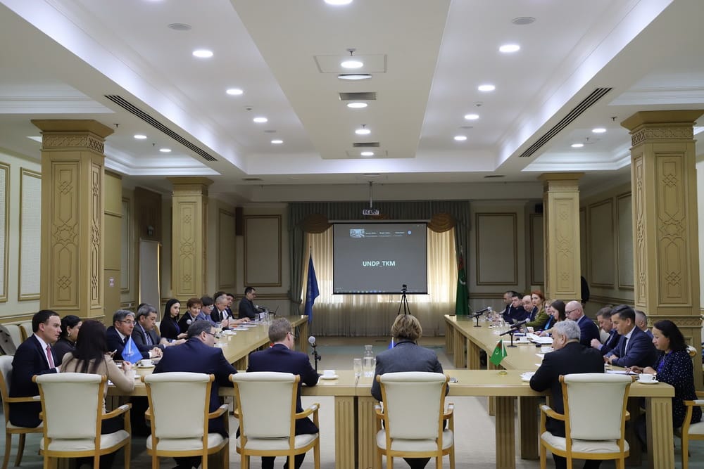 Aşgabatda BMG-niň binasynda Howa boýunça ösüş hyzmatdaşlarynyň toparynyň nobatdaky duşuşygy geçirildi