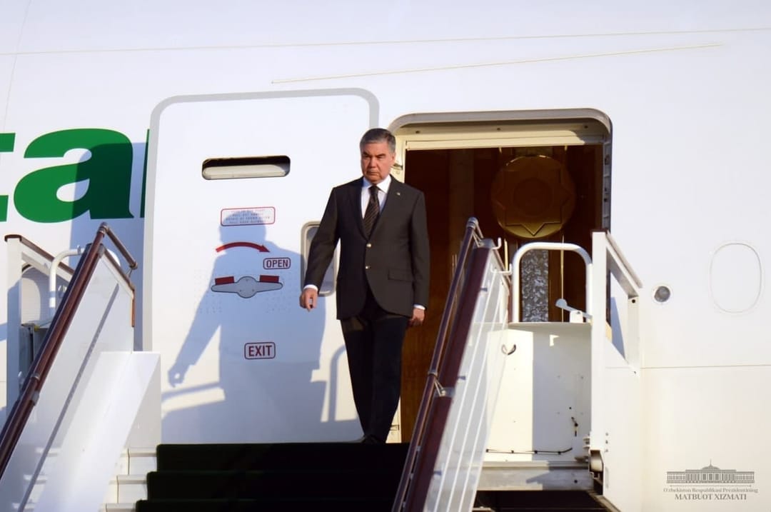 The President of Turkmenistan arrived in Tashkent on an official visit