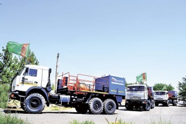 Российская спецтехника пополнила автопарк тампонажного управления ГК «Туркменгаз» 