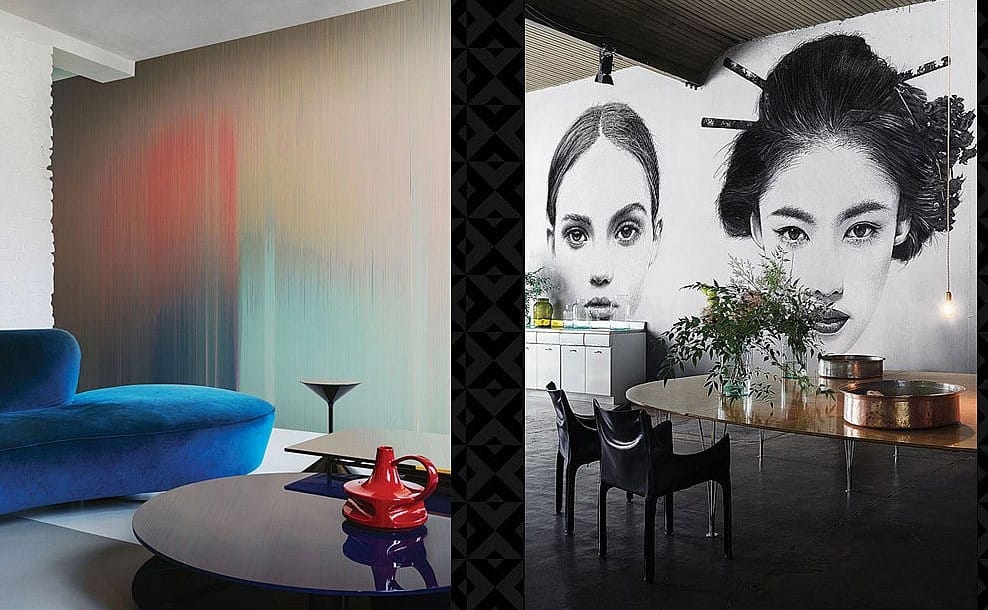 Hermitage Home Interiors showroom presents original wallpapers by Londonart