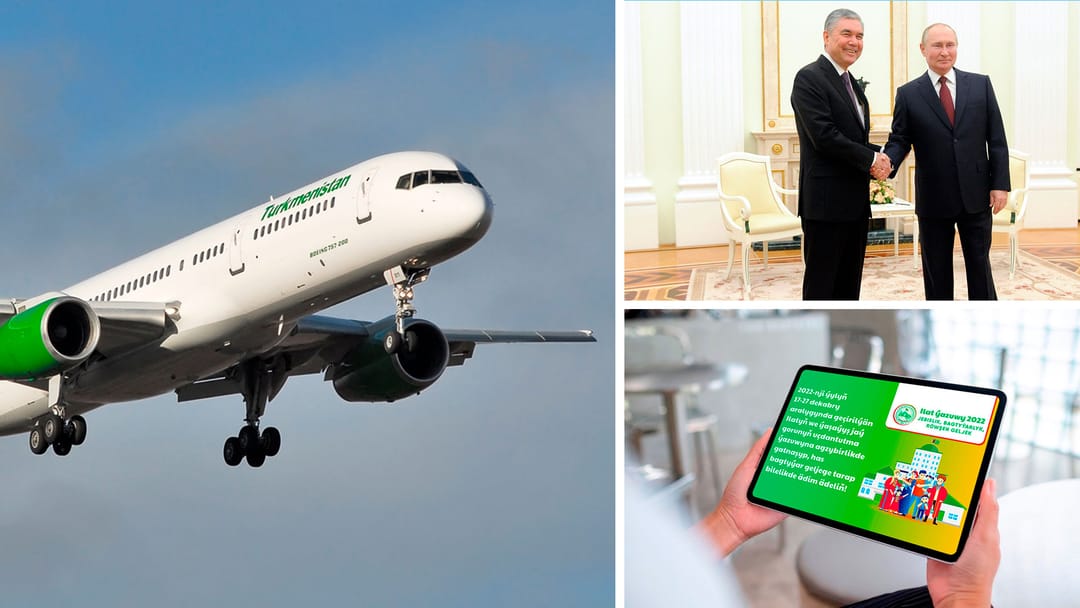 Dubai Airport published an updated schedule of flights from the UAE to Turkmenistan, Putin awarded Gurbanguly Berdimuhamedov the Order of “Merit for the Fatherland”, what you need to know about the population census starting in Turkmenistan