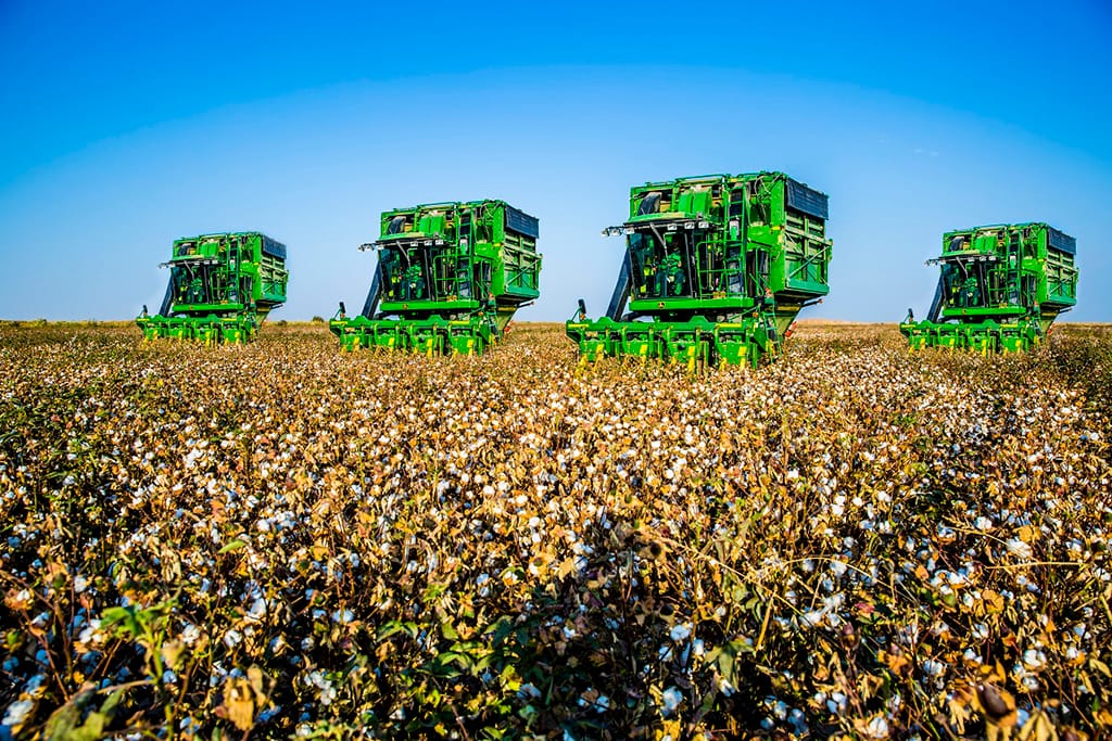 В Туркменистане для уборки хлопка задействуют 1600 комбайнов