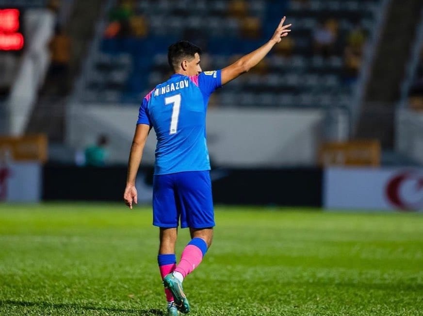 Мингазов отметился очередным забитым мячом за «Китчи» в матче чемпионата Гонконга