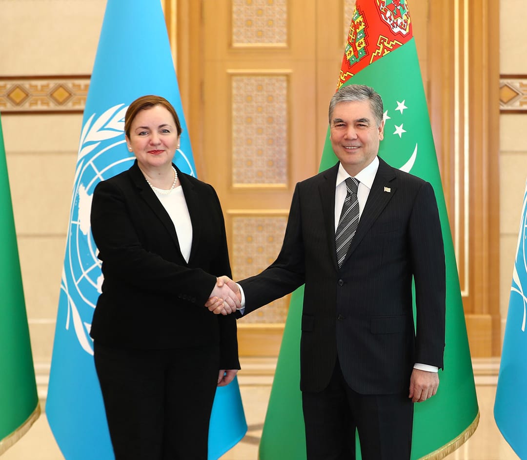 Gurbanguly Berdimuhamedow Natalýa Germany kabul etdi