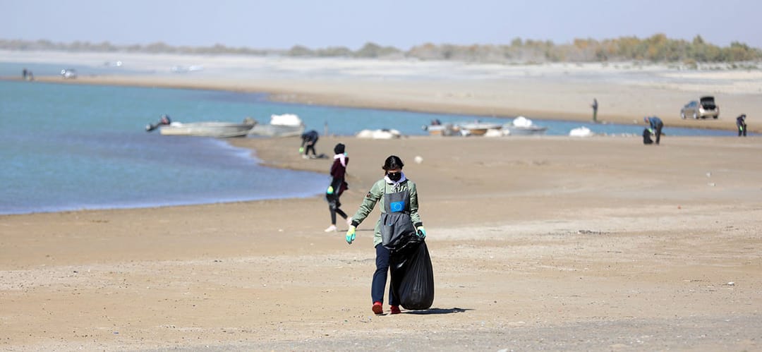 На берегу Геокдепинского озера проведена экологическая акция
