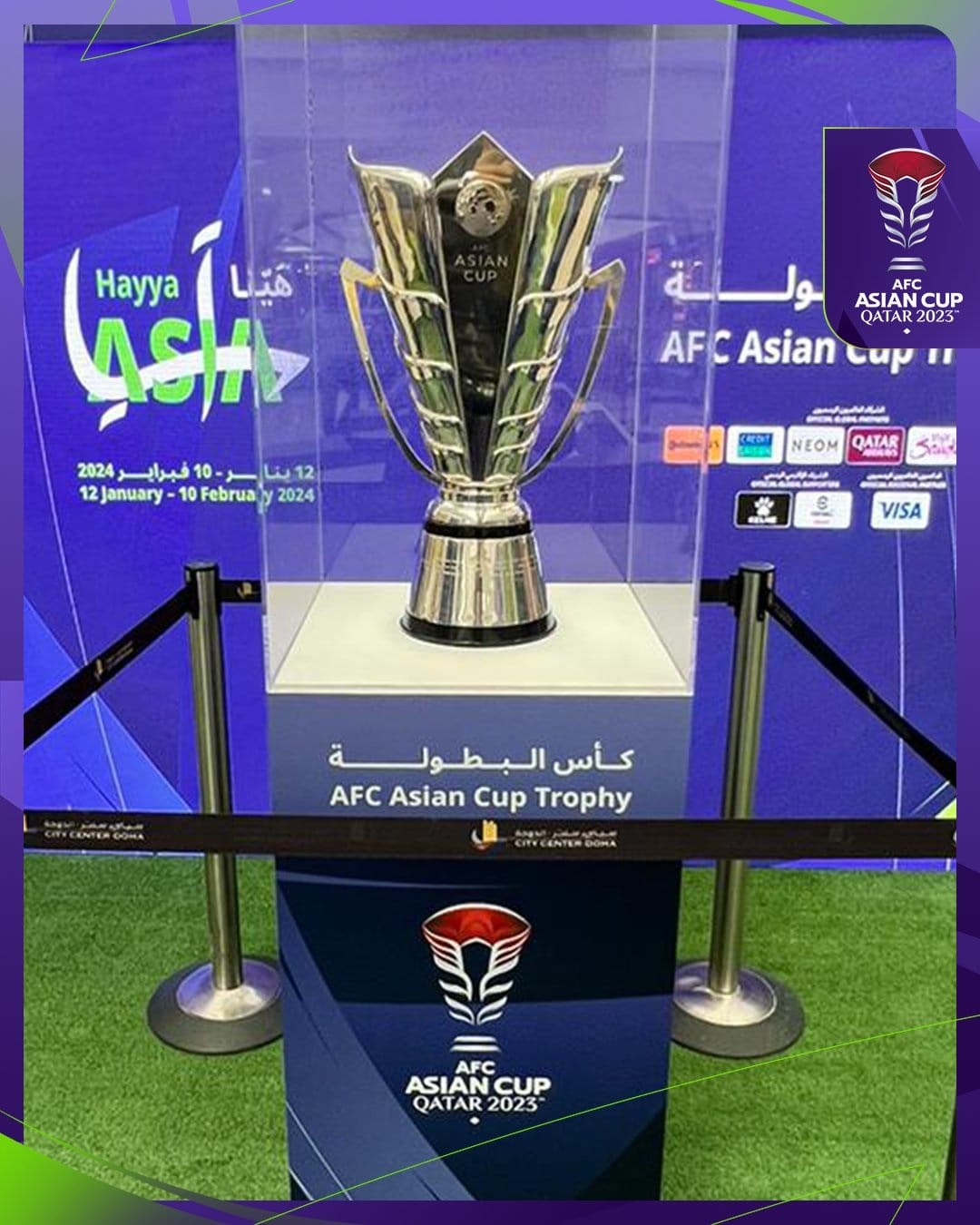 The 2023 Asian Cup trophy was presented in Qatar