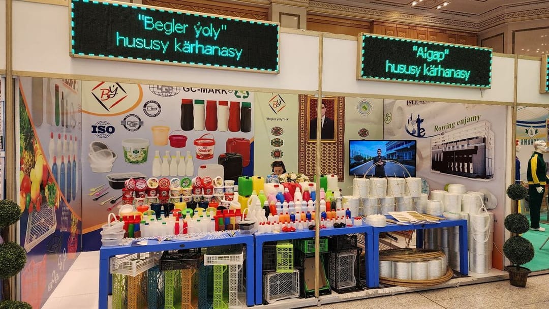 Algap and Begler ýoly products are presented at the UIET-2023 exhibition