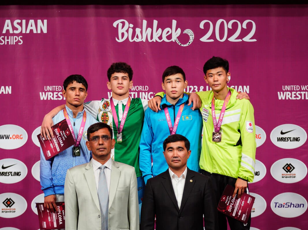 Turkmen athletes won four awards at the Asian Freestyle Wrestling Championship among cadets