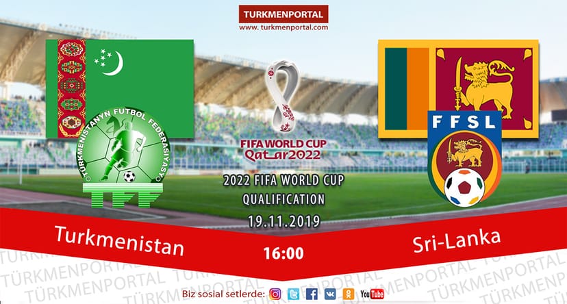 Dünýä çempionaty ― 2022-niň saýlama tapgyry: Türkmenistan ― Şri-Lanka
