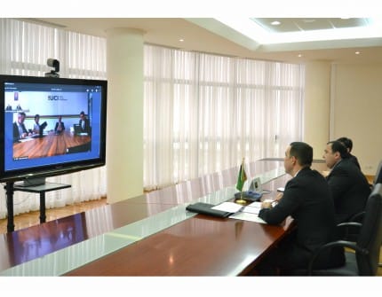 Прошла встреча с Давидом Лапартьеном по организации в Ашхабаде чемпионата мира по велогонкам на треке