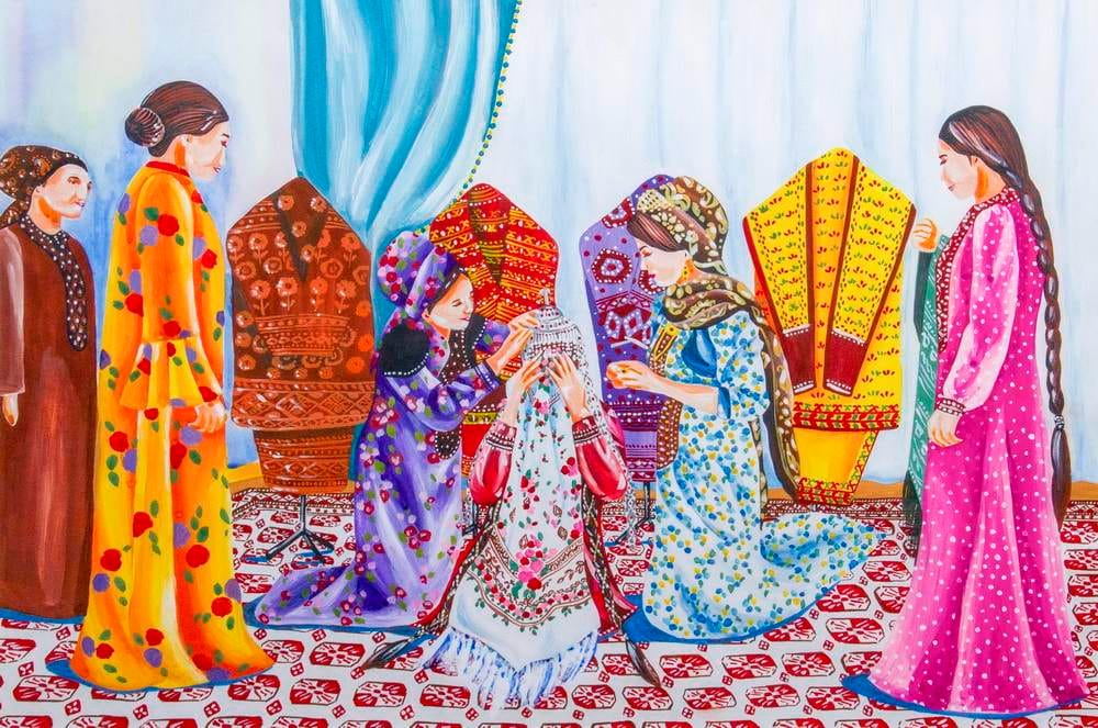 В Ашхабаде открылась выставка работ выпускников столичных художественных школ