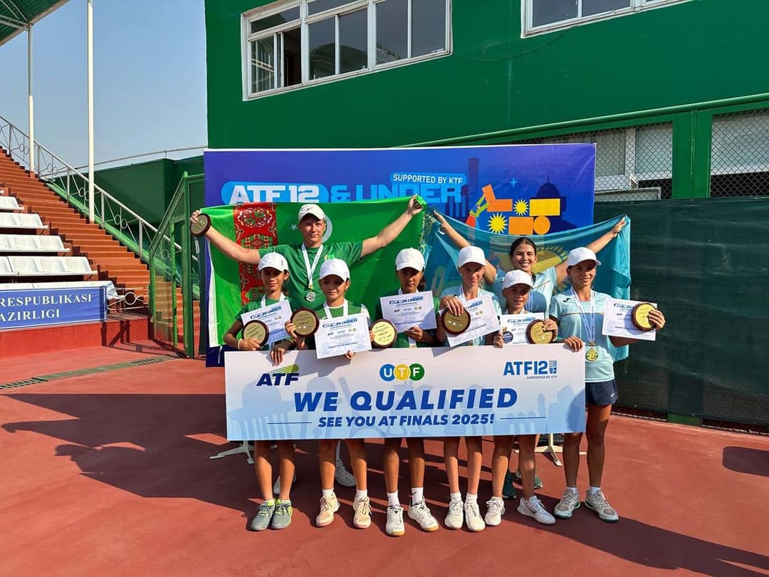 Туркменские теннисистки впервые прошли в финальный этап командного первенства Азии U-12