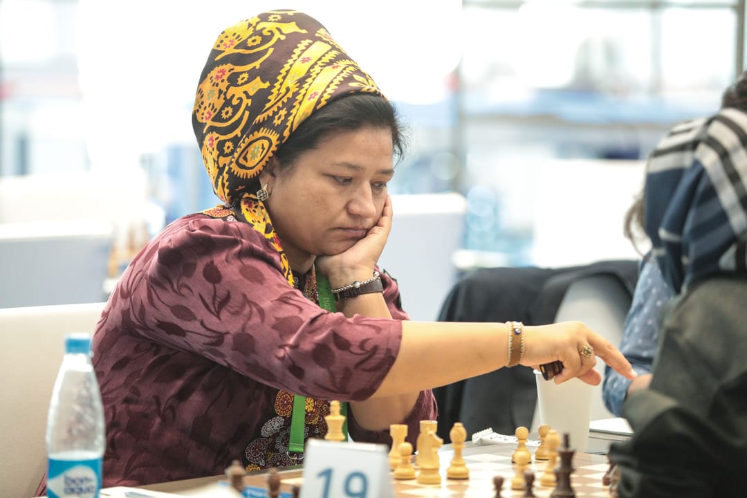 Шахматистки Мяхри Гельдыева и Хурма Велиева принесли Туркменистану 245 медаль на Играх «Ашхабад 2017»