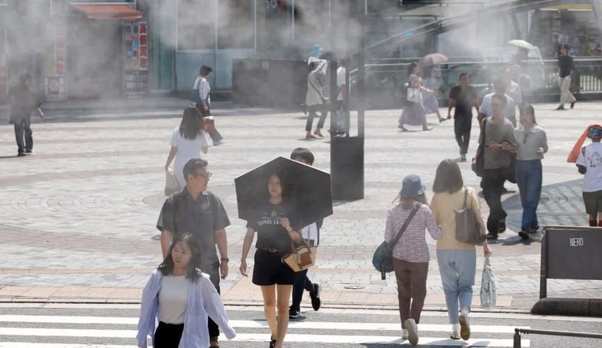 В Японии за неделю госпитализированы более 9,5 тысячи человек с тепловыми ударами