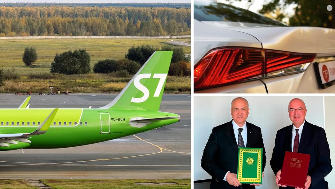 S7 Airlines officially resumed regular flights to Turkmenistan, the 4th edition of “Auto review” was published on the Turkmenportal website, Turkmen and Austrian universities signed a memorandum