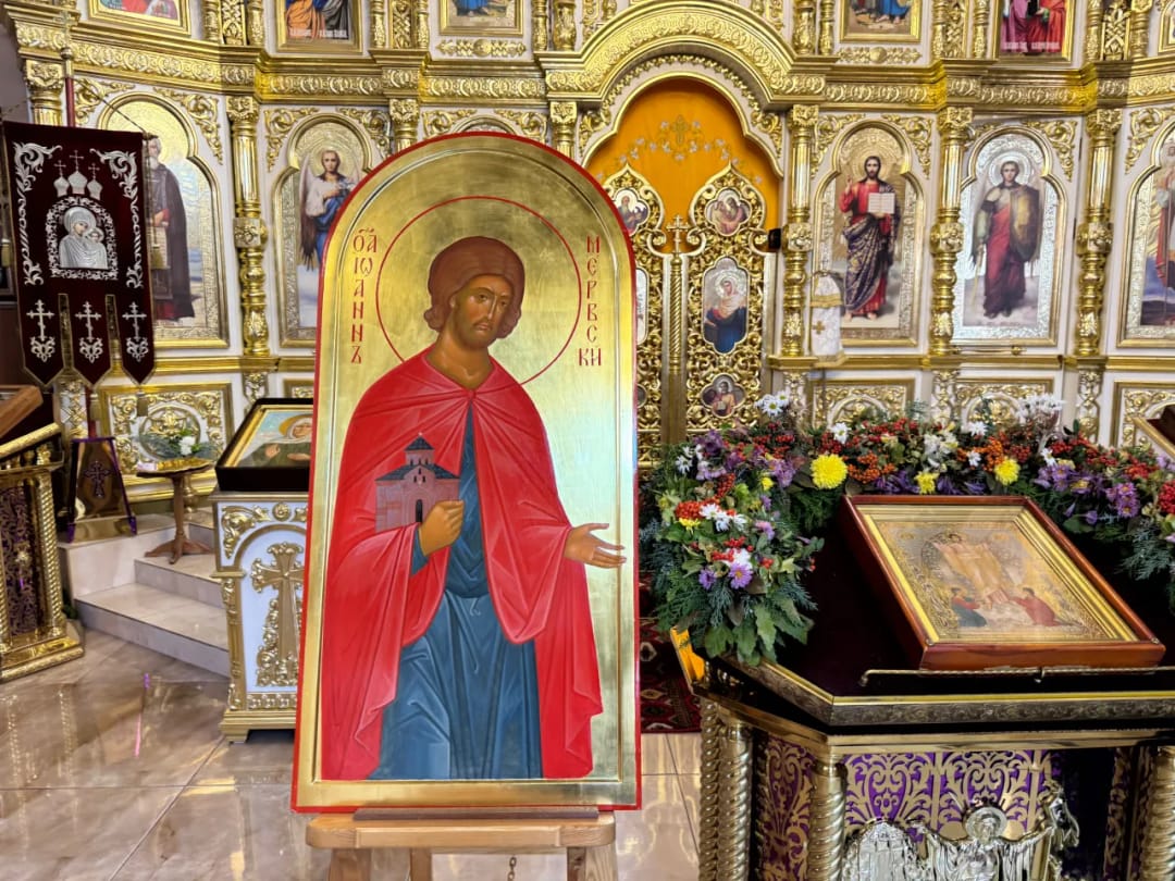 Храму Александра Невского в Ашхабаде передали первую икону святого Иоанна Мервского