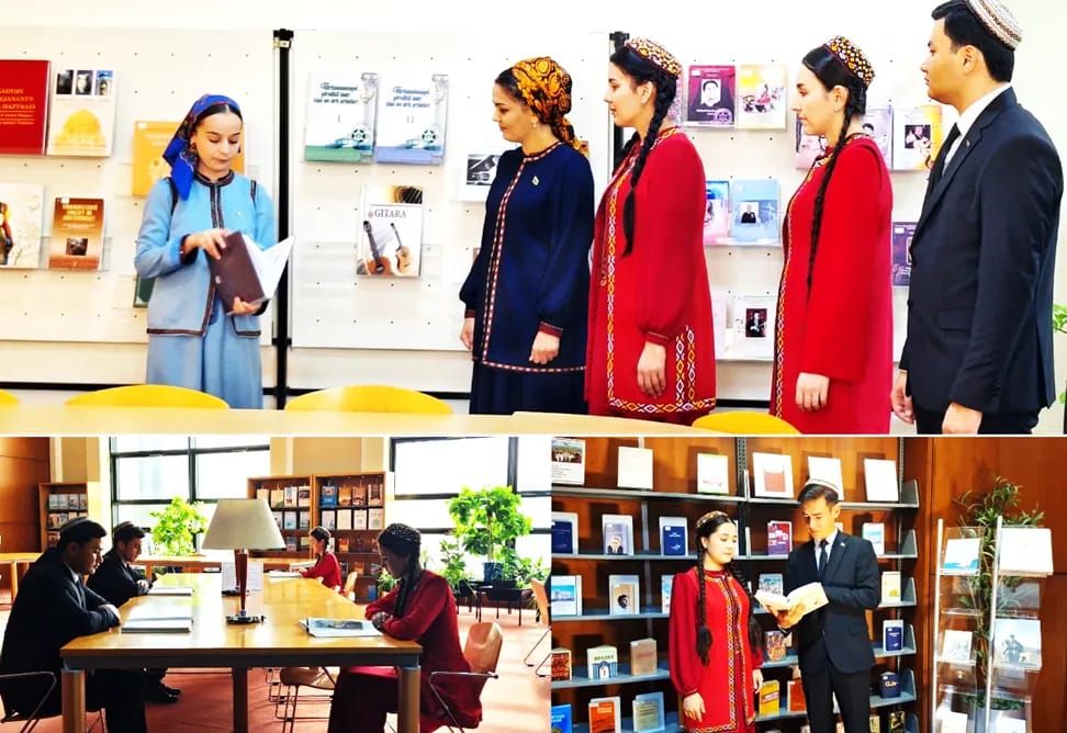 В библиотеке туркменской консерватории состоялось «Путешествие в мир книг»