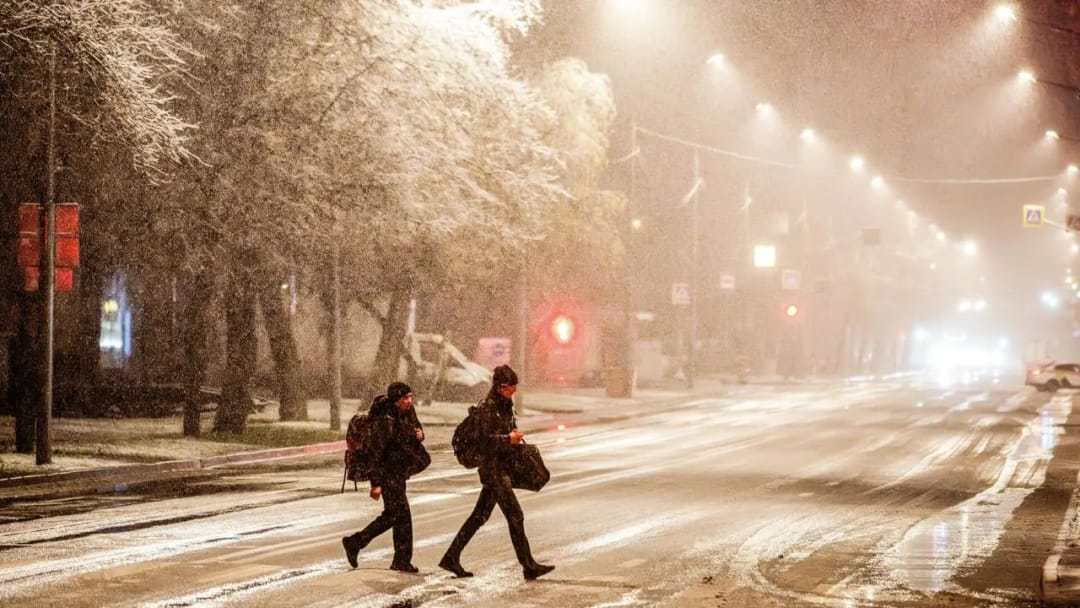 В Москве выпал первый снег – один из самых поздних за 40 лет