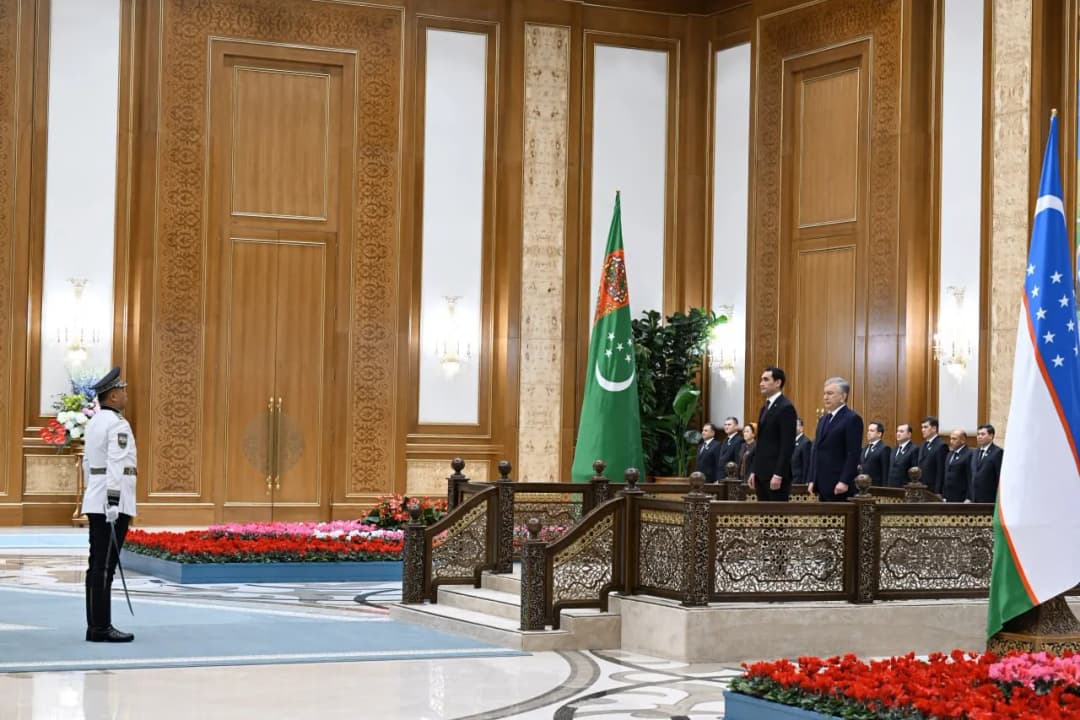 Daşkentde Türkmenistanyň Prezidentini resmi garşylamak dabarasy geçirildi