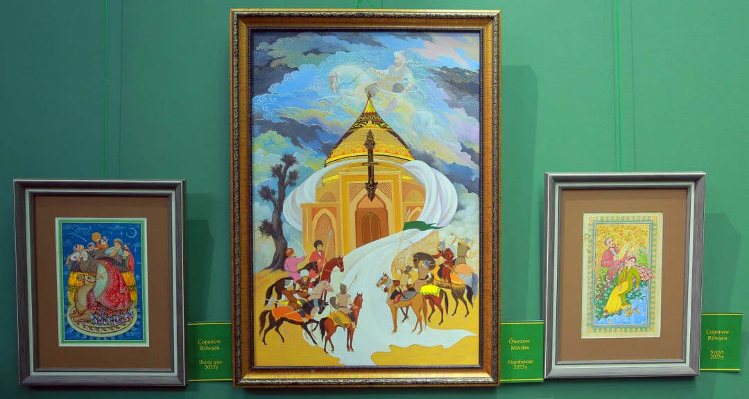 Искусство туркменской миниатюры представлено на выставке в Ашхабаде