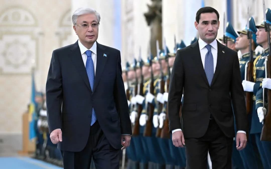 Türkmenistan Devlet Başkanı Akorda'da ağırlandı