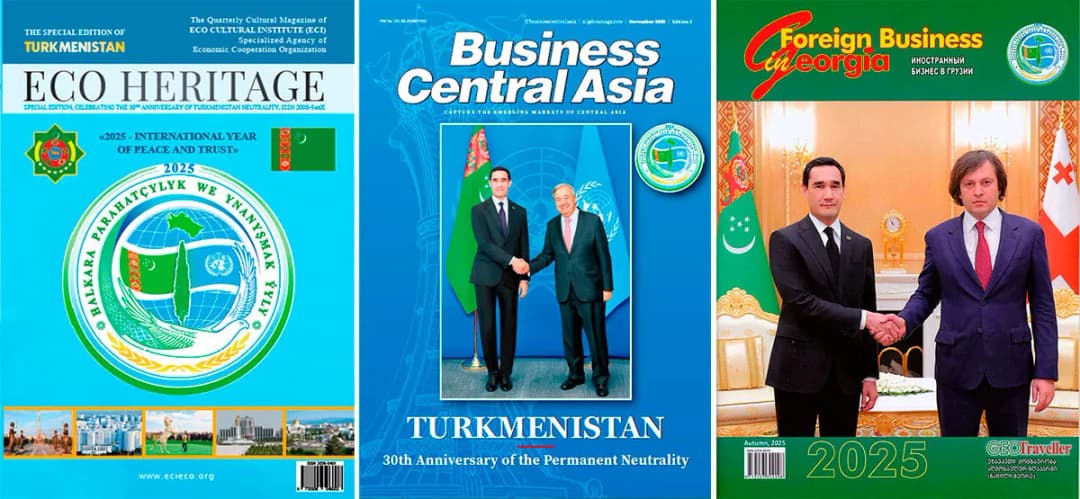 A number of foreign publications dedicated special issues to the 30th anniversary of Turkmenistan's neutrality