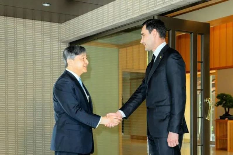 Türkmenistanyň Prezidenti Serdar Berdimuhamedow Tokioda Imperator Naruhito bilen duşuşdy