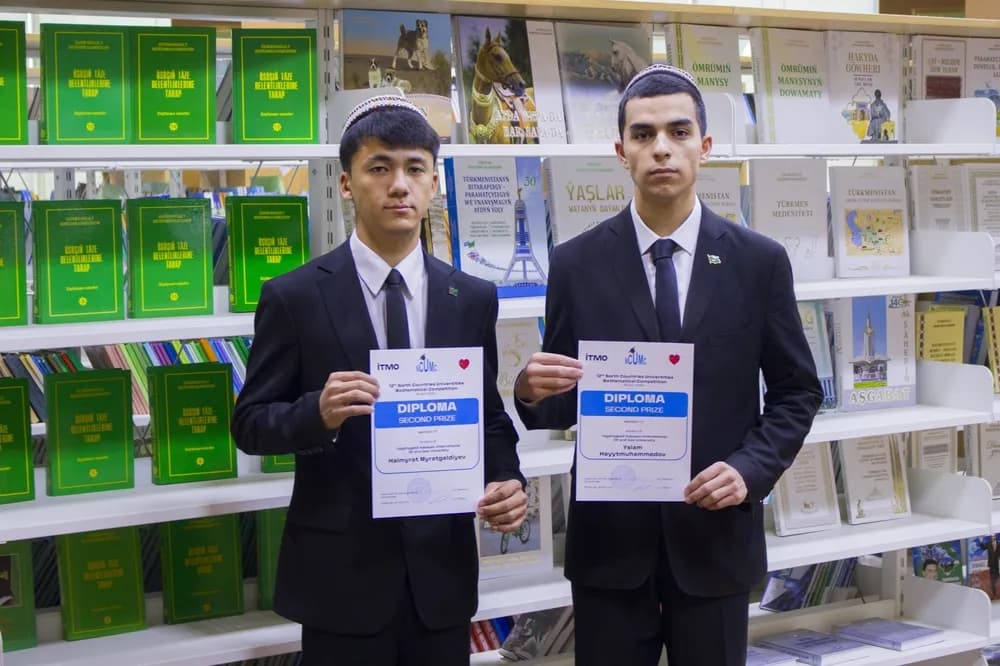 Türkmen talyplary Sankt-Peterburgda geçirilen NCUMC-2026 bäsleşiginde üstünlikli çykyş etdiler
