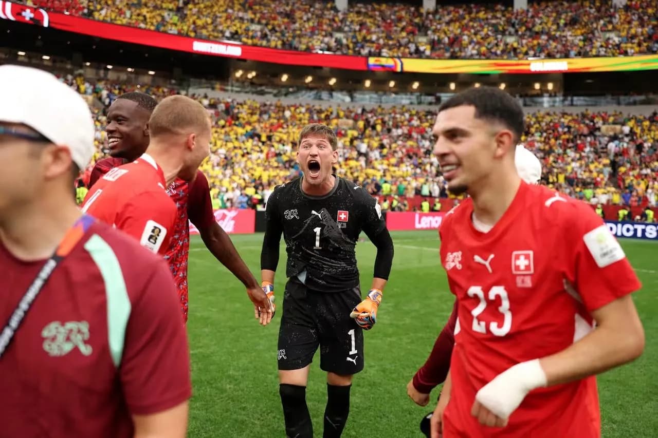 Switzerland defeated Colombia on penalties and advanced to the 2026 World Cup quarter-finals