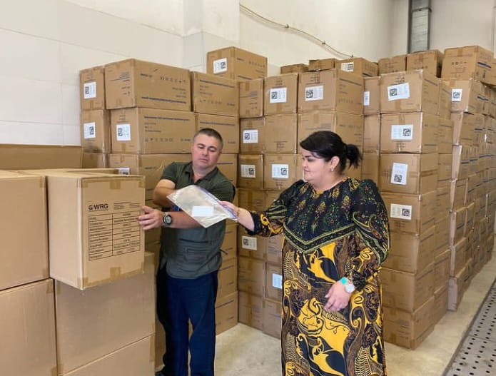Turkmenistan received another batch of personal protective equipment from UNICEF
