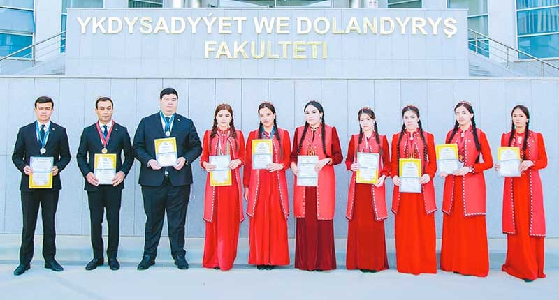 Students who won the international Olympiad were honored in Ashgabat