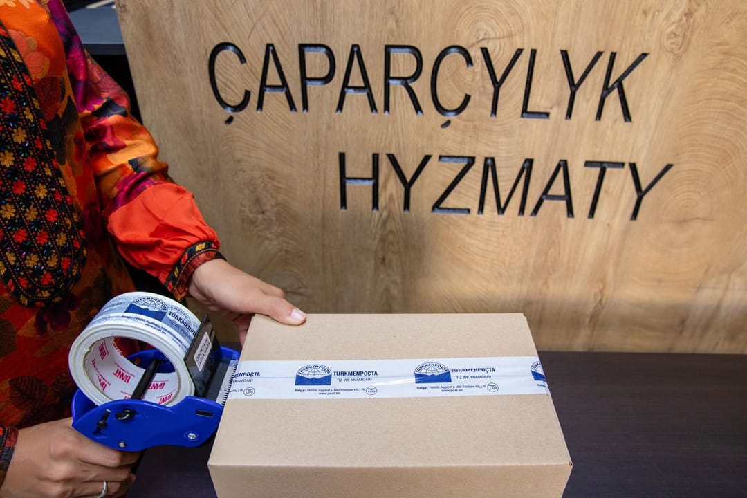Evaluate the advantages of “door-to-door” courier delivery from the “Turkmenpost” company