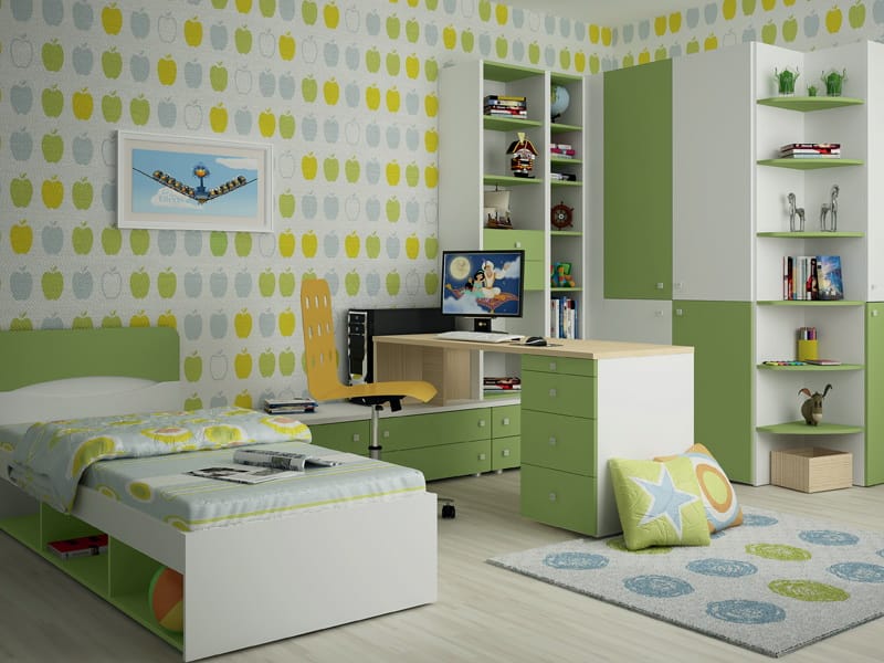 Aýbölek factory produces custom-made modular furniture sets for teenagers