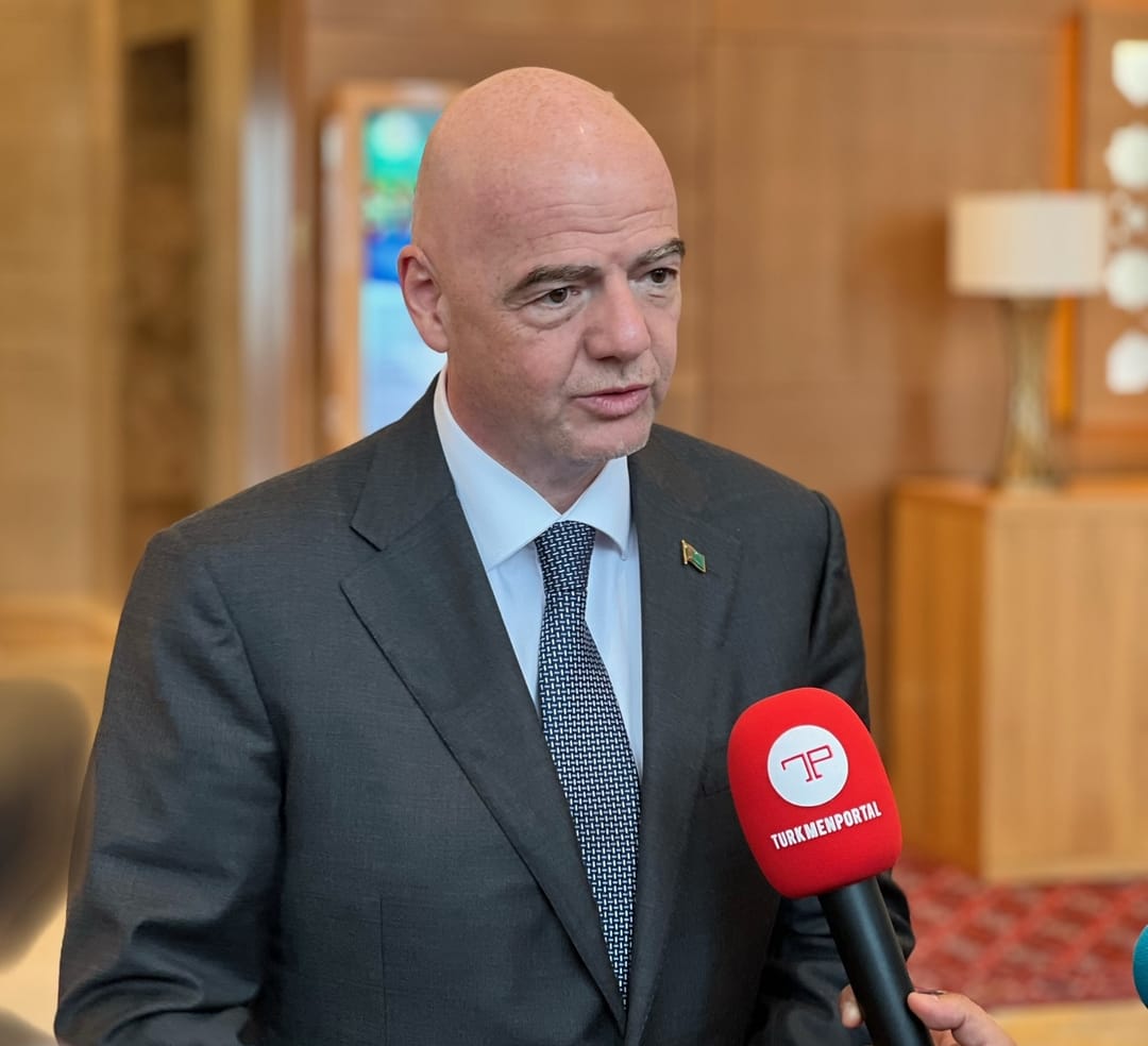 FIFA President Infantino arrives in Ashgabat on a working visit