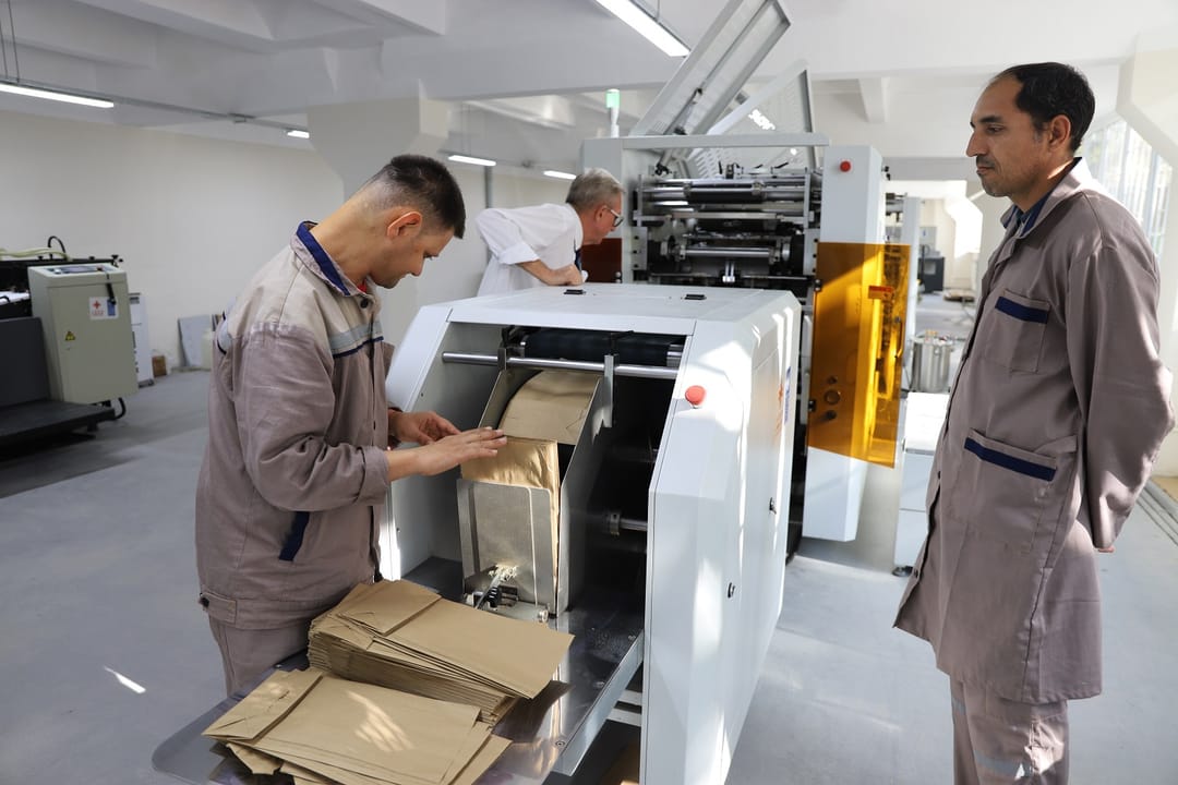A printing workshop has been modernized in Ashgabat to employ people with disabilities