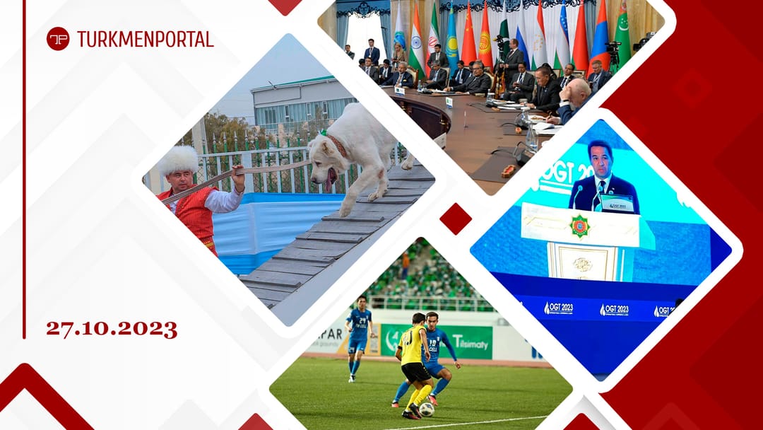 Türkmenistanyň eksportynyň mukdary 8 aýda 7,8 milliard ABŞ dollaryna deň boldy, Ankarada Türkmenistanyň we Türkiýäniň döwlet Baştutanlarynyň duşuşygy geçirildi, Aşgabatda GDA agza ýurtlaryň Hökümet Baştutanlarynyň Geňeşi geçiriler we beýleki habarlar