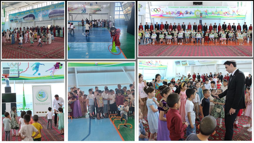 В Туркменском архитектурно-строительном институте провели праздник для детей педагогов