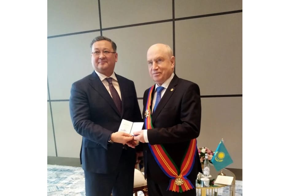 Генсек СНГ Лебедев удостоен Государственной награды Казахстана – Ордена «Достык» I степени