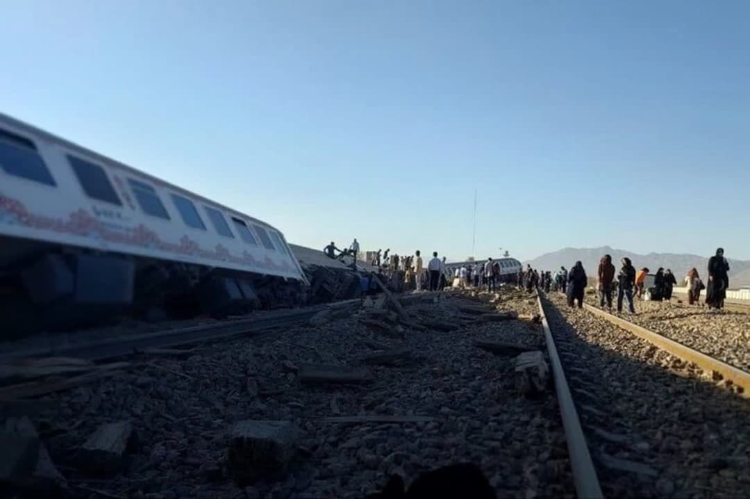 Eýranyň gündogarynda otly demir ýoldan agdy