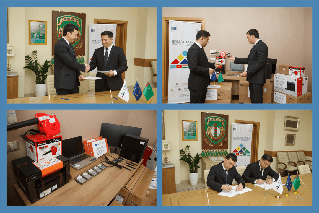 Пограничной службе Туркменистана передано оборудование для обработки данных и досмотра