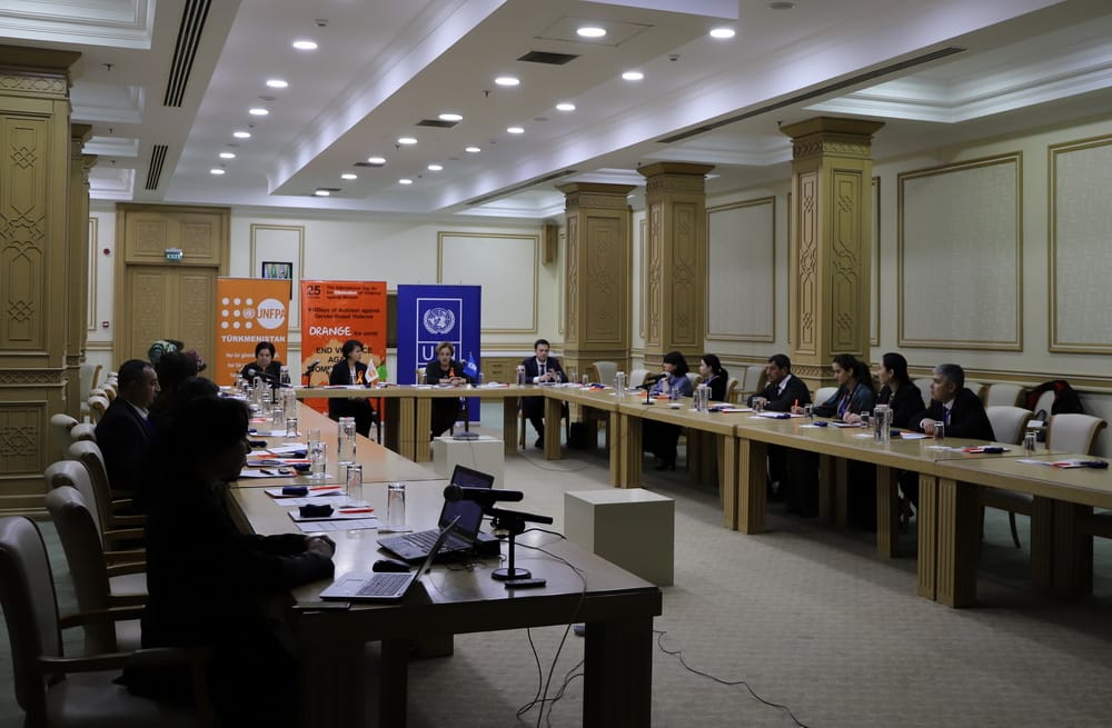 In Ashgabat an experience of creating a national response system to violence against women was considered