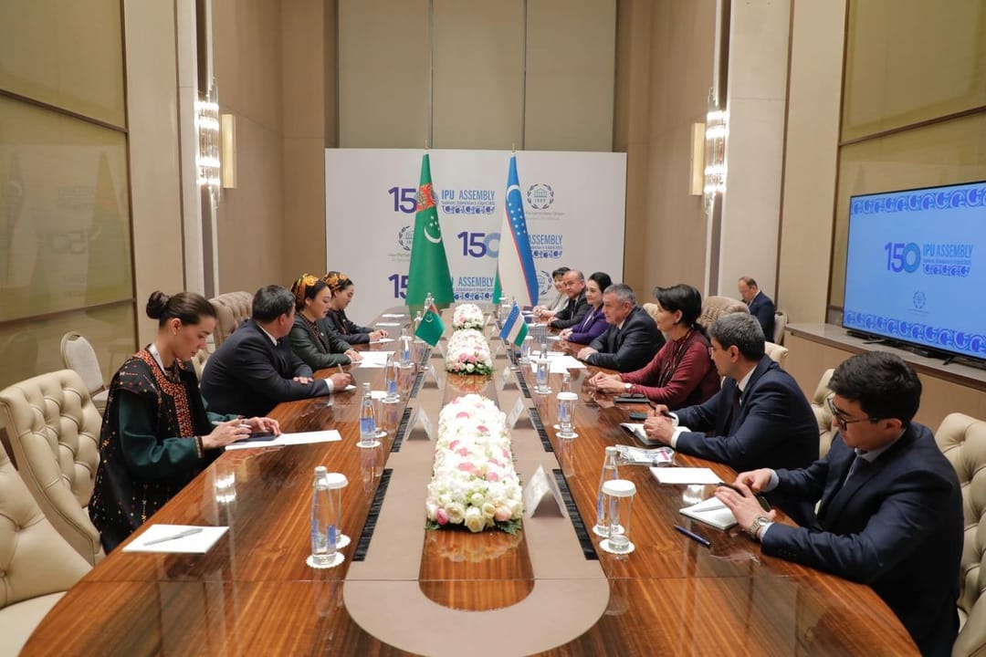 Türkmenistanyň Mejlisiniň Başlygy Özbegistan Respublikasynyň Oliý Majlisiniň Kanun çykaryjy palatasynyň Başlygy bilen duşuşdy